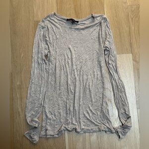 White House Black Market Women's Tan Long Sleeve Top Size Large